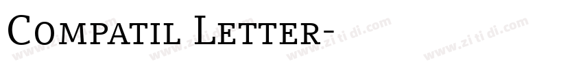 Compatil Letter字体转换